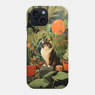 Purrfect Harmony: Cats and Plants Phone Case