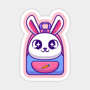 Cute Rabbit Bag Cartoon Magnet