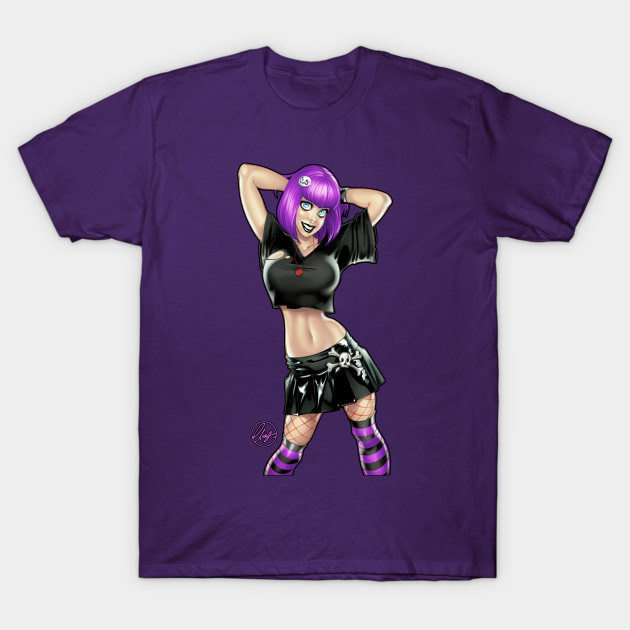 Goth Pinup Girl Punk T Shirt Teepublic