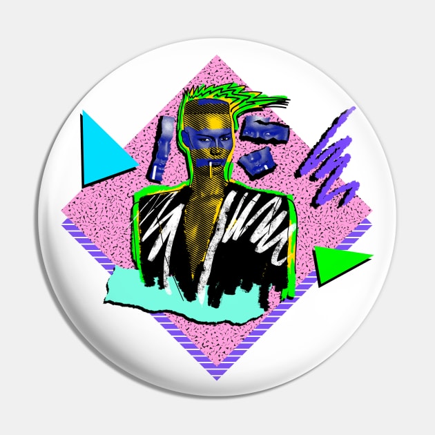 GRACE JONES 80S RETRO STYLE Pin by DISCO DISCO MX