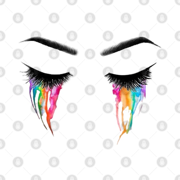 Rainbow Eyes, Closed Eyes by ShopiLike