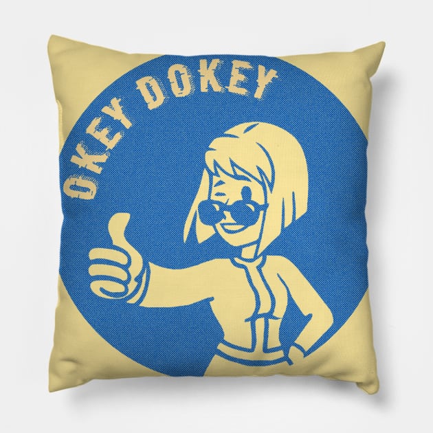 Fallout Lucy Okey Dokey Pillow by katmargoli