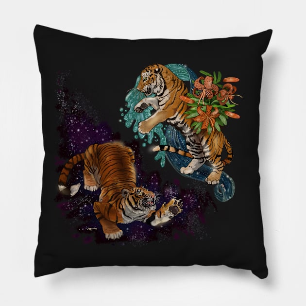 Fate in the Stars Tigers Pillow by Shadowind