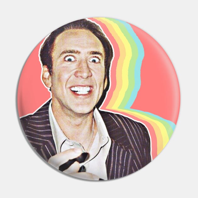 Crazy Nic Cage Pin by DankFutura