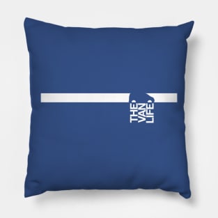 The Van Life Logo on stripe Pillow