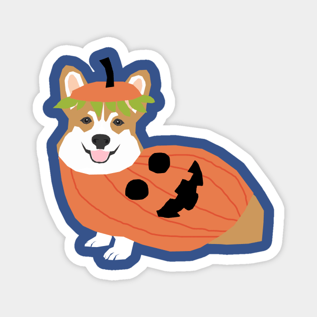 Corgi Halloween Magnet by friendlypets