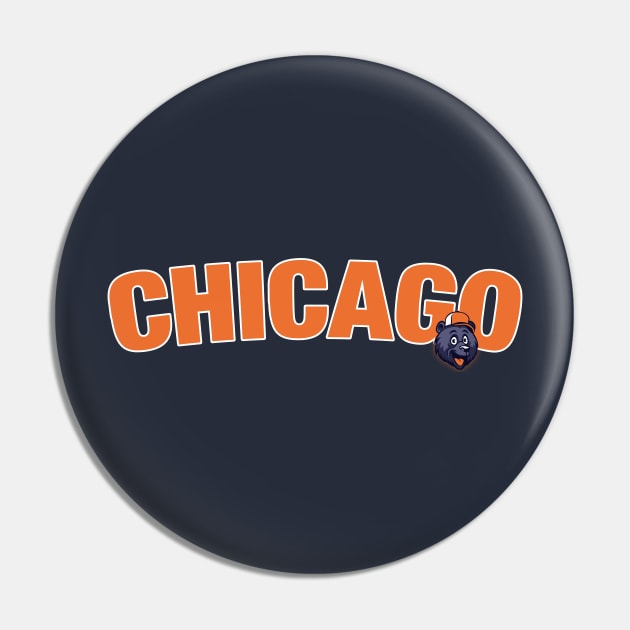 Chicago vintage football Pin by BVHstudio