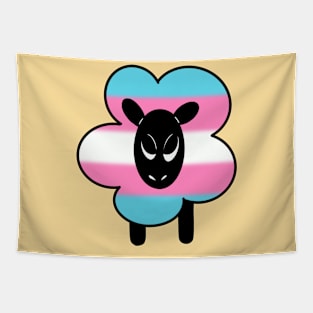 Proud Trans Rainbow Sheep Tapestry