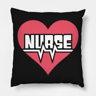 Heart & Heartbeat – Cute Nurse Design Pillow