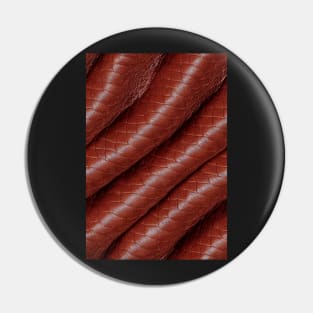 Brown Imitation leather, natural and ecological leather print #6 Pin