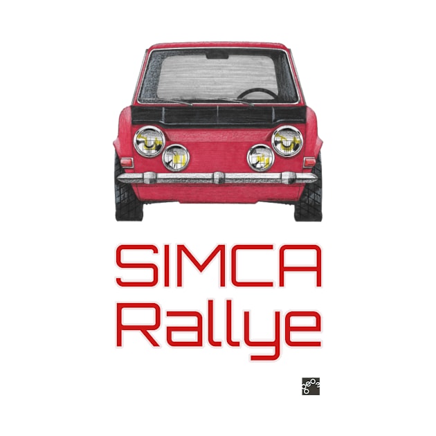 Geo3Doodles Simca Rallye Doodle by Geo3doodles