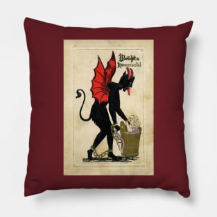 Antique Krampus Pillow