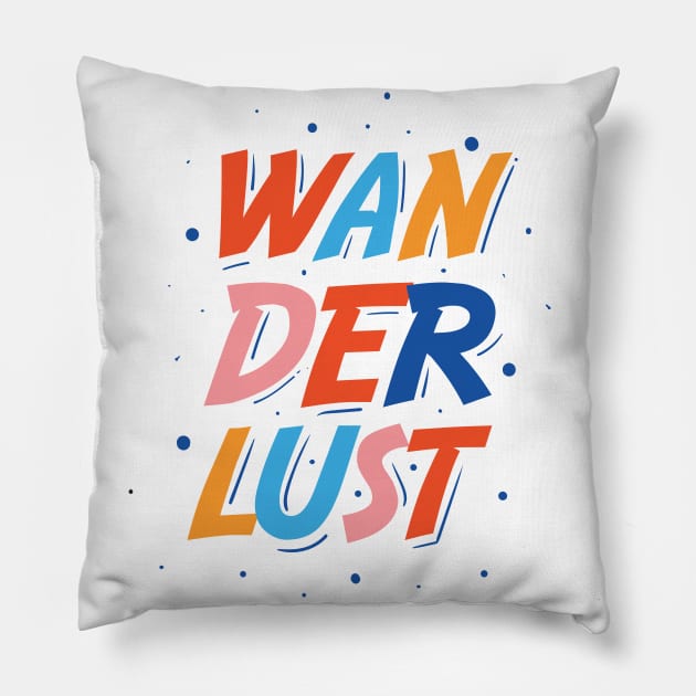 wanderlust Pillow by parlhouse