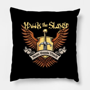 Hawk the Slayer (Black Print) Pillow