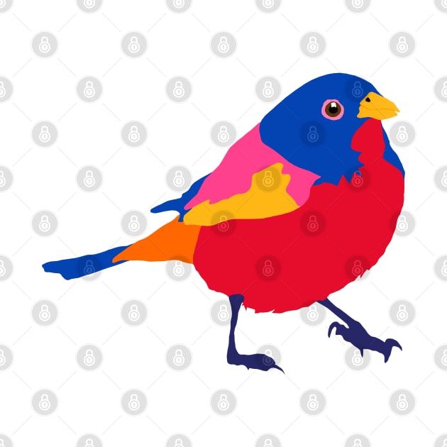 Painted Bunting Bird by VegShop