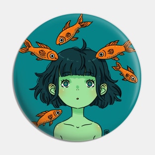 Orange fishes Pin