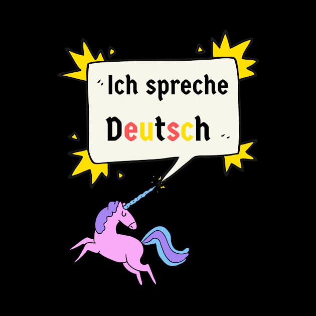 Unicorn I Speak German Ich spreche Deutsch by Time4German