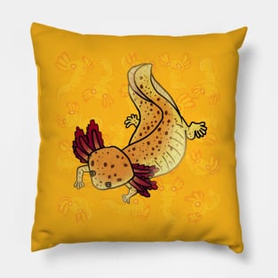 Copper axolotl mud puppy shirt Pillow