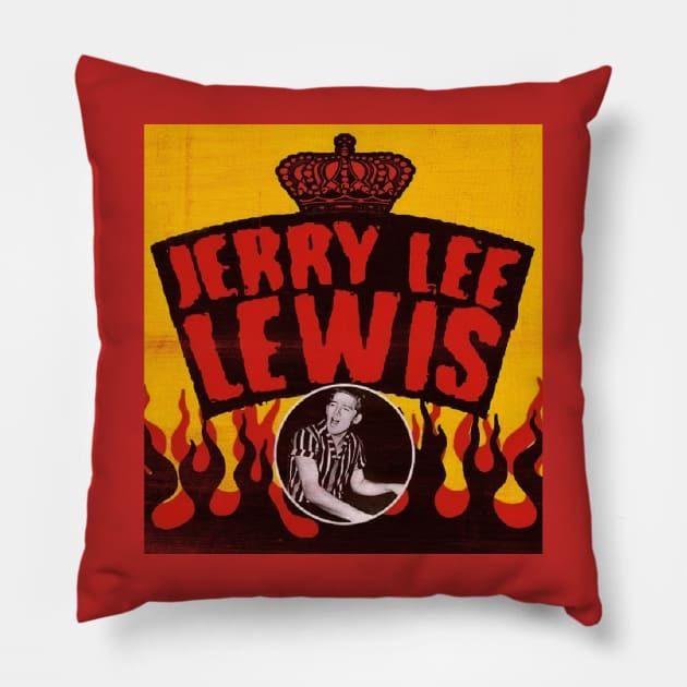 jerry lee Pillow by Man Gun podcast