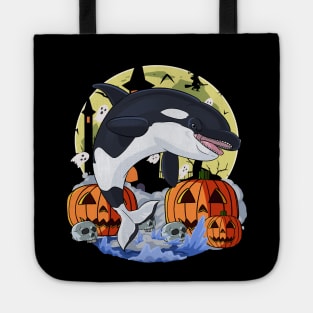 Killer Whale Orca Happy Halloween Tote