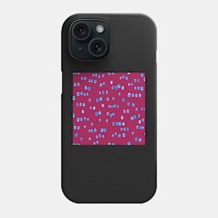 Watercolour mod raindrops in hot pink Phone Case