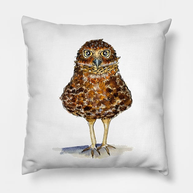 Owl be Watching You Pillow by sketchcadet