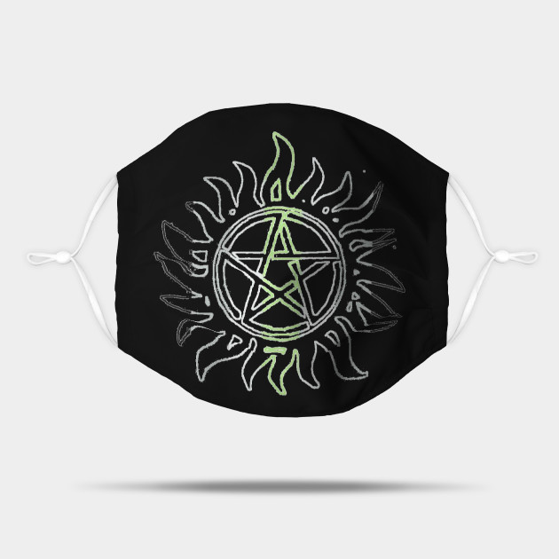 Agender Pride Flag Anti Possession Symbol Lgbt Pride Mask Teepublic
