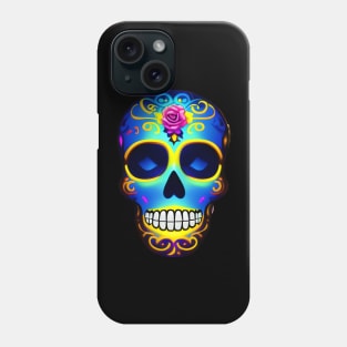 Retro Day of the Dead Skull Phone Case