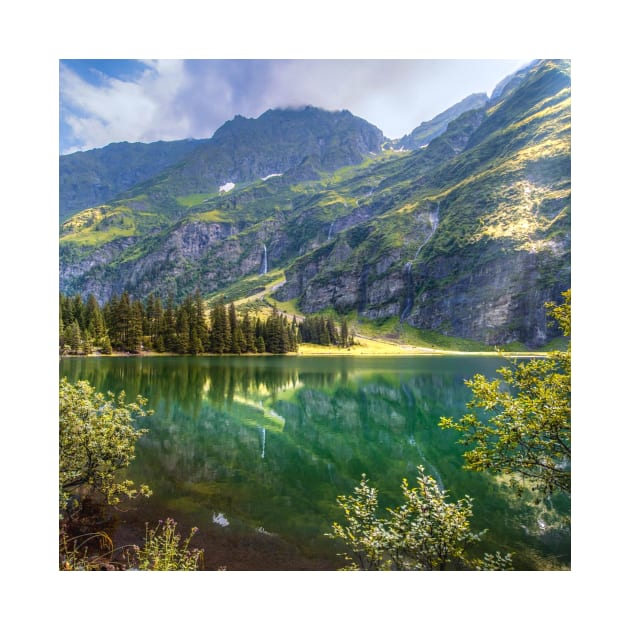 Mountain Print, Canadian Wall Art, Landscape Photography, Teal Decor, Mountain Lake Photography by Nature-Arts