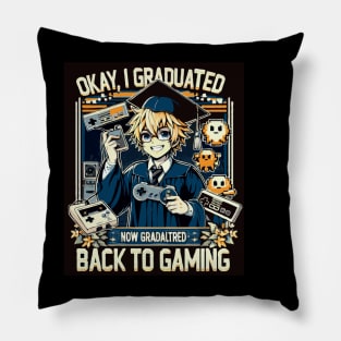 Game On, Grad! - Celebratory Gamer’s Commencement Pillow
