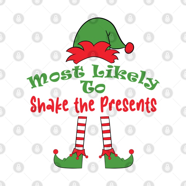 Most Likely to Shake The Presents Matching Christmas, Funny Pajamas, Family Matching, Holiday, Family Pictures, Holiday Outfits Personalized Family by Funkrafstik