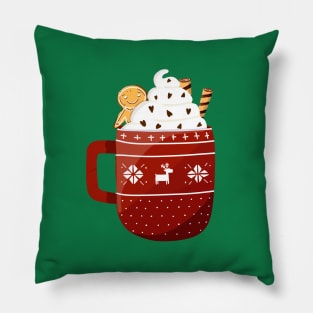 Christmas Hot Chocolate Pillow