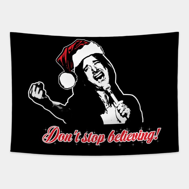 Don't Stop Believing - Santa Tapestry by Chewbaccadoll