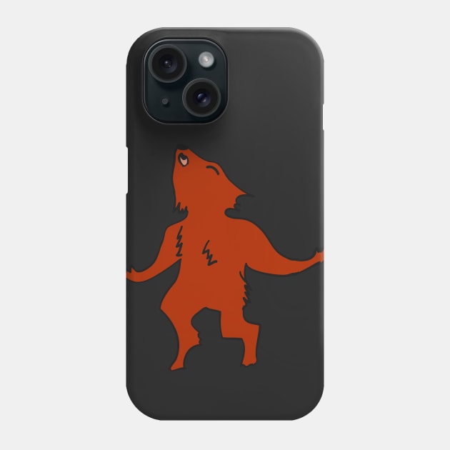 Red wolf Phone Case by Digital GraphX
