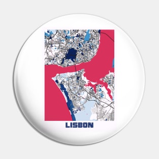 Lisbon - Portugal MilkTea City Map Pin