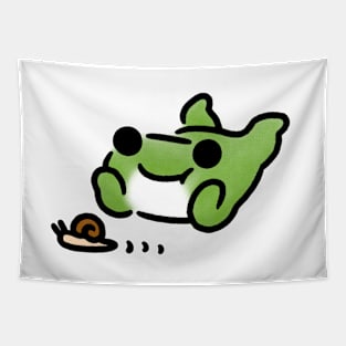 Snail watching Frobbit Tapestry