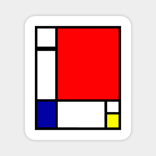 Mondrian Golden Ratio Minimalism Magnet