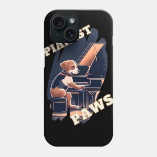 Piano-playing Dog: "Pianist Paws" Phone Case