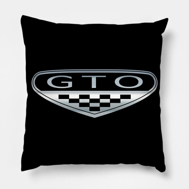 GTO Emblem - Front and Back Pillow by MarkQuitterRacing