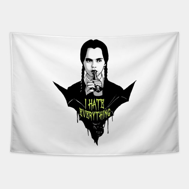 I Hate Everything Tapestry by Vadila arts