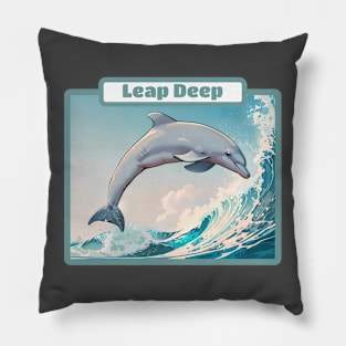 Dolphin Leap Pillow