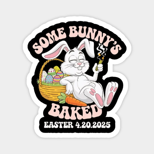 Some Bunny Baked Easter Weed Smoking Rabbit 80s - Some Bunny Baked ...