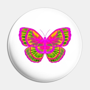 Pink and Green Butterfly Pin