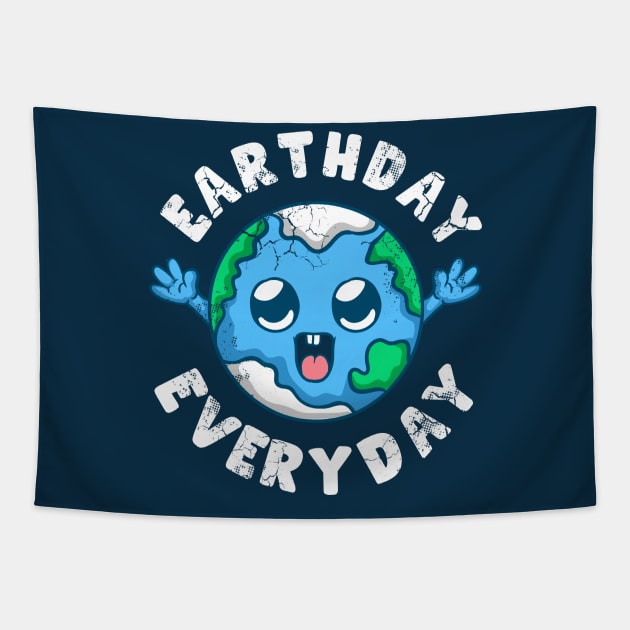 Earthday Everyday Earth Environment Climate Change Tapestry by E