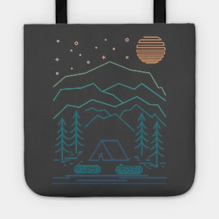 Adventure in the mountains Tote