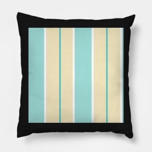 Pattern of pastel yellow and pastel blue stripes Pillow