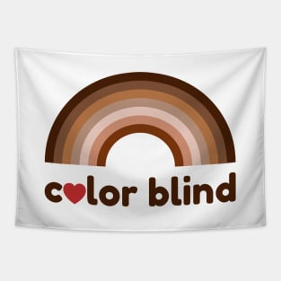 Color blind love rainbow Tapestry