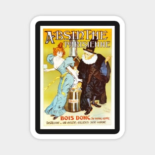 Retro poster - pub - vintage - Parisian absinthe - Magnet