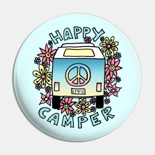 Happy Camper Hippy Van Pin