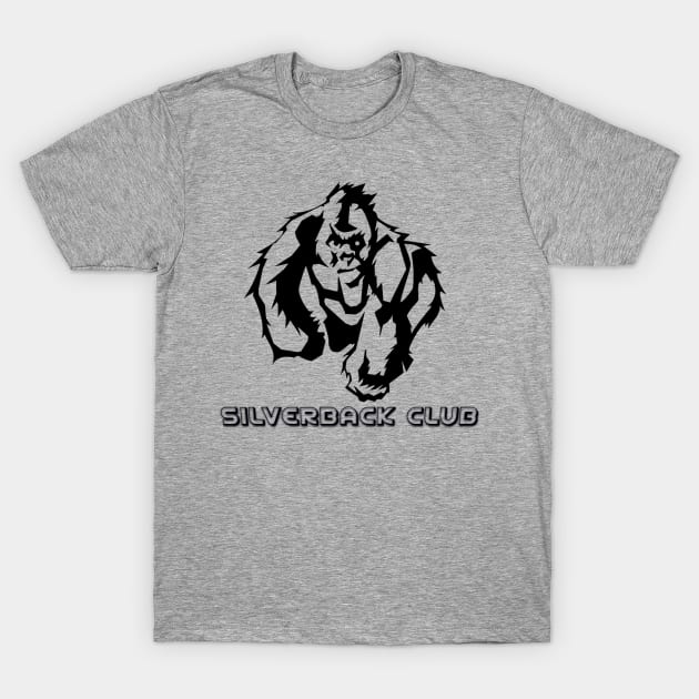 forsigtigt eftertænksom performer Silverback - Club - T-Shirt | TeePublic